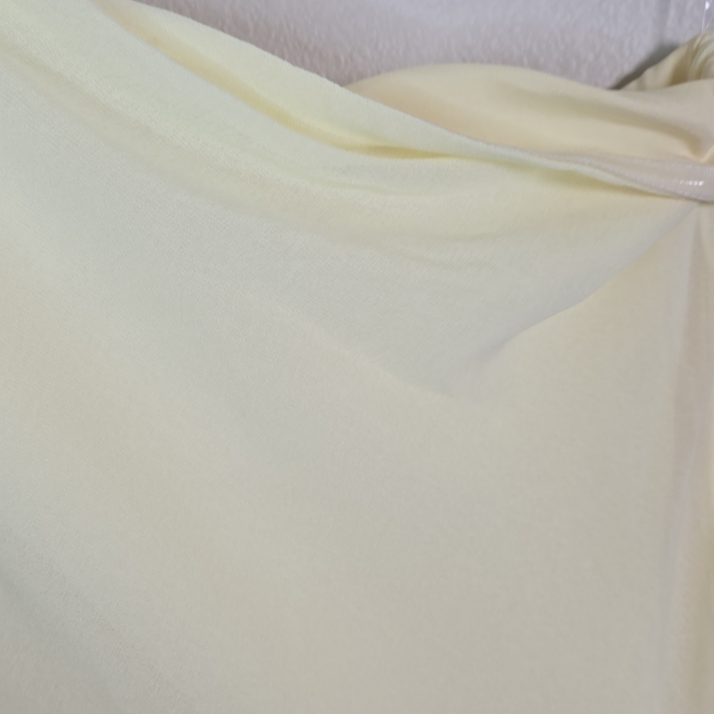 Peppermayo The Pagoda Strapless Yellow Maxi Dress with Neck Scarf Size 0 Nwt. - Picture 6 of 13